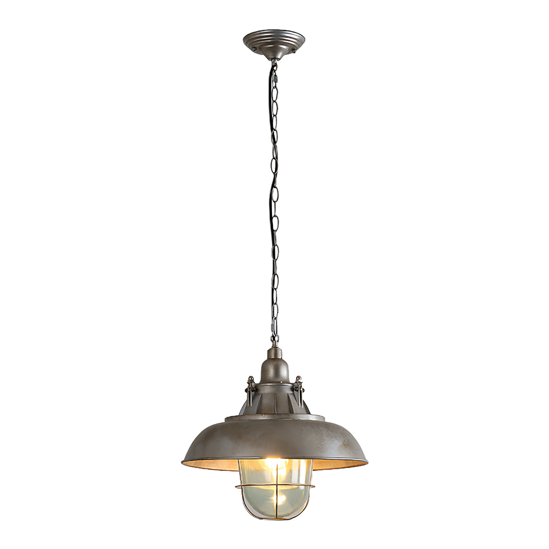 Vintage Industrial Pendant — Aluminum and Glass, E27, 3000K Warm White, Adjustable Chain, 3 Styles