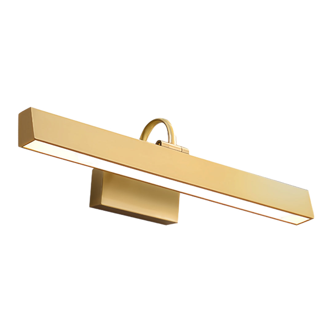 Full Copper LED Vanity Light Bar — H65 Brass, 6W, 3-Step Dimming, 350° Adjustable, Black or Copper