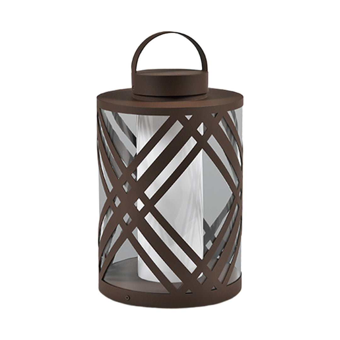 Perforated Outdoor Landscape Lantern — Stainless Steel, LED, 3000K, IP65 Weatherproof