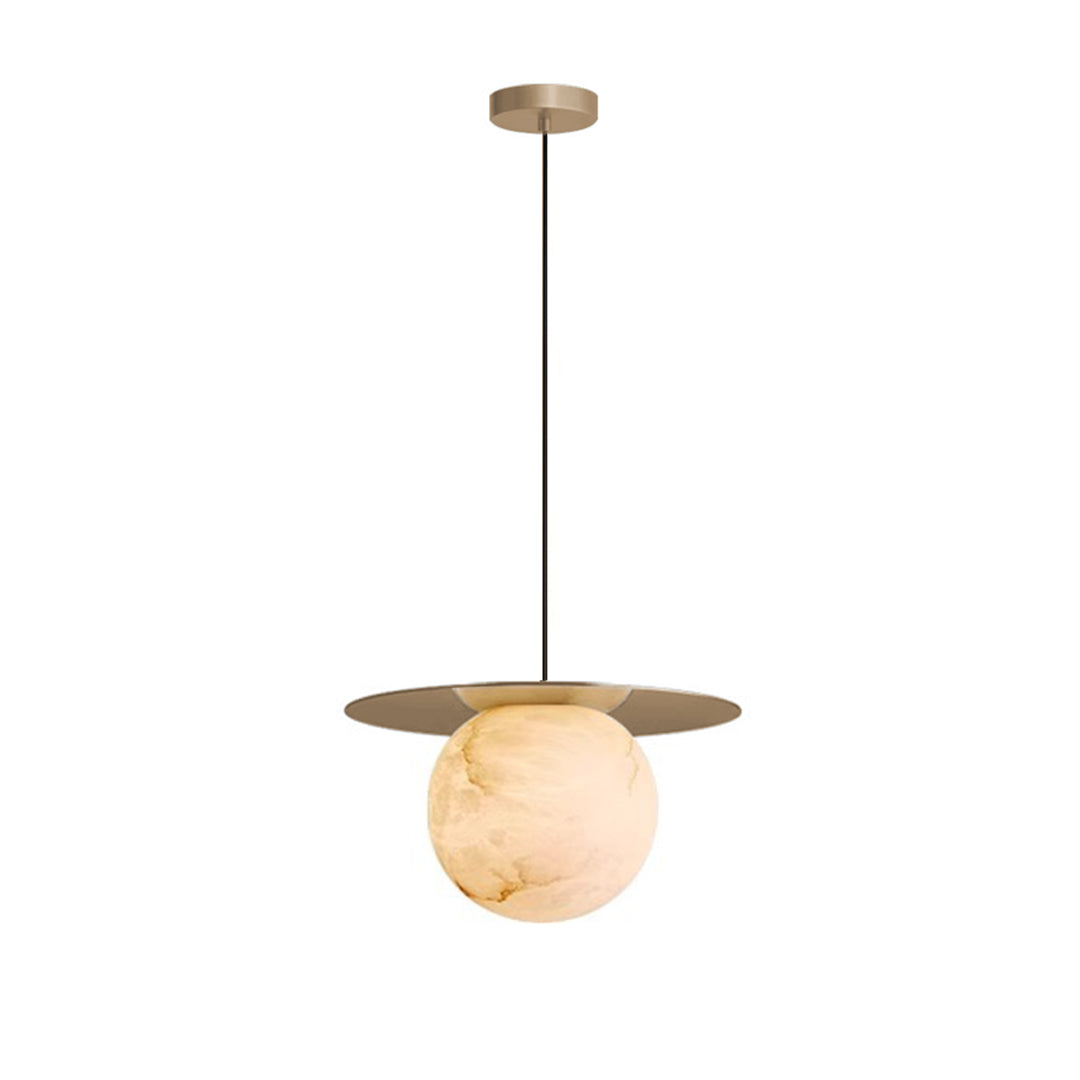 Marble Ball Mini Pendant — Full Copper, Natural Marble Shade, 5W G9, 3000K, Gold or Black