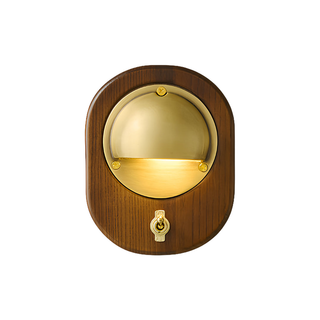 Vintage Brass and White Wax Wood Wall Sconce — Antique Bronze or Silver, G9/G4, 7W Warm White, Hardwired