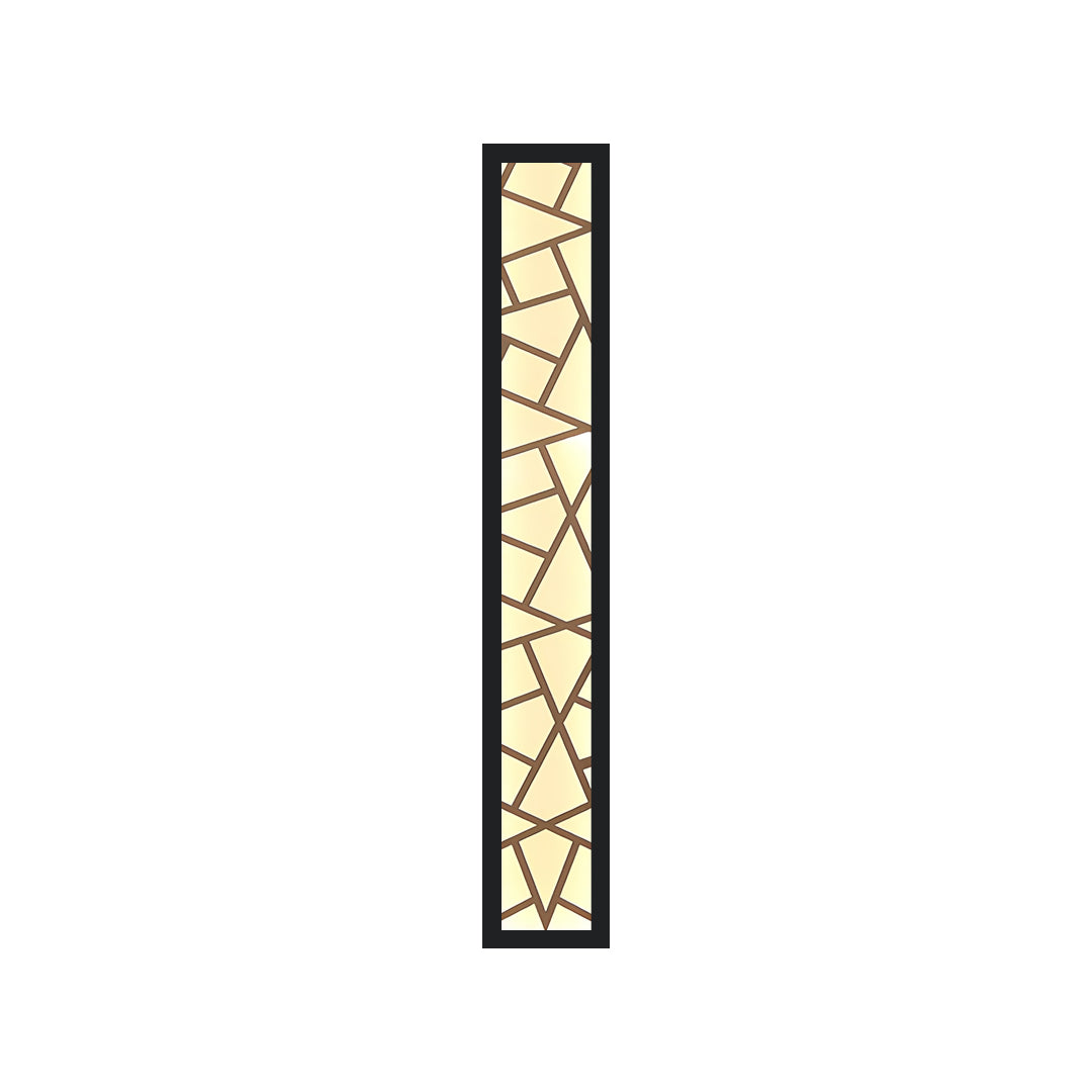Minimalist Linear Outdoor Wall Sconce — Black Metal, Integrated LED, IP65, 3000K / 4000K / 6000K, 16" to 47"