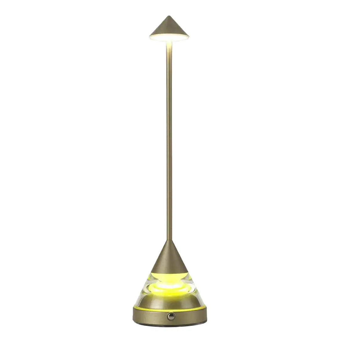 Creative Pointed Aluminum Iron Accent Light - Unique Small Table Lamp Luxe