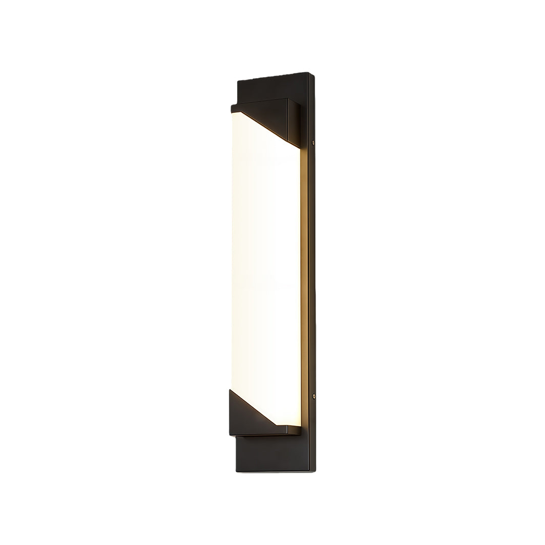 Modern Minimalist Linear Outdoor Wall Light — Stainless Steel, PMMA Shade, Integrated LED, IP54, 6 Size Options