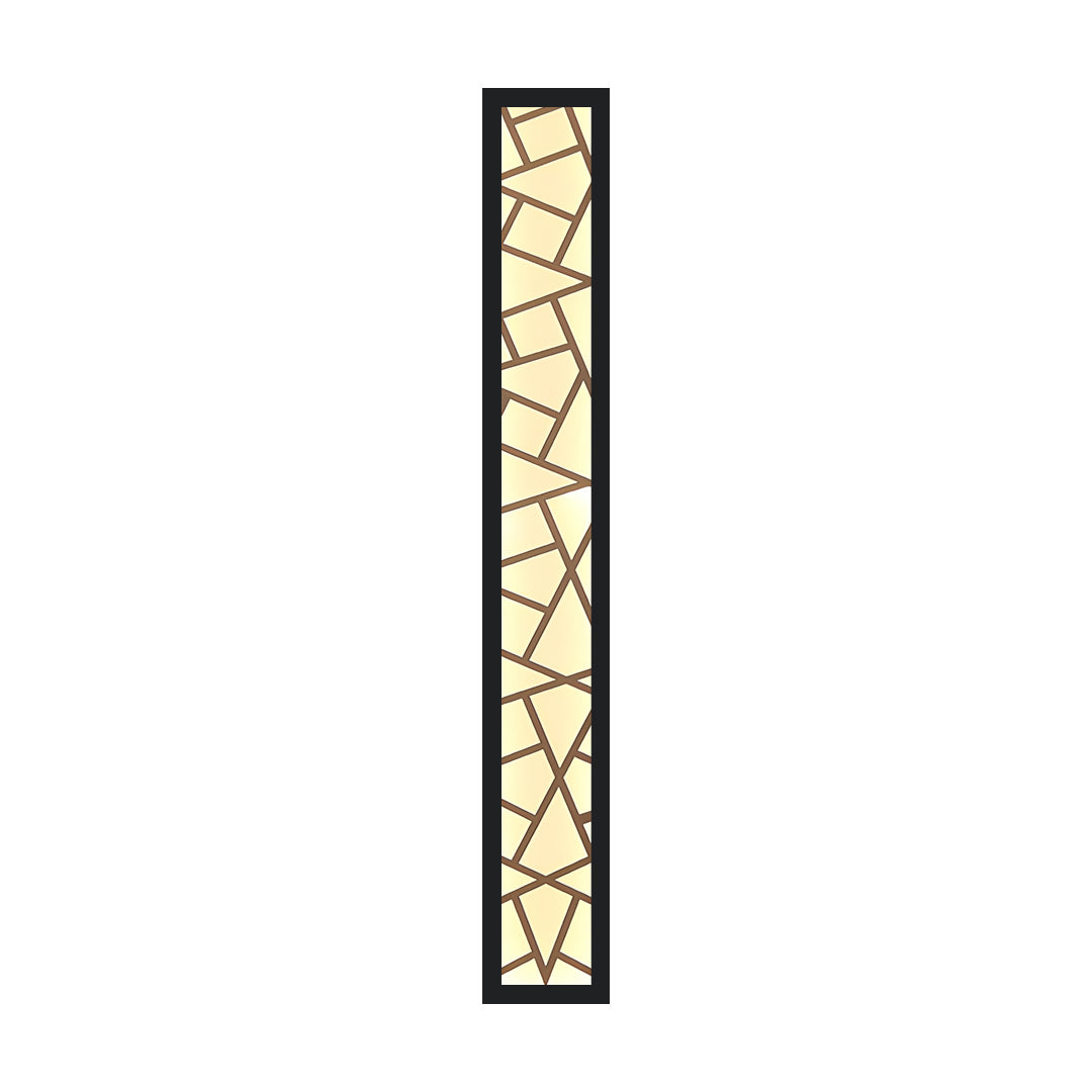 Minimalist Linear Outdoor Wall Sconce — Black Metal, Integrated LED, IP65, 3000K / 4000K / 6000K, 16" to 47"