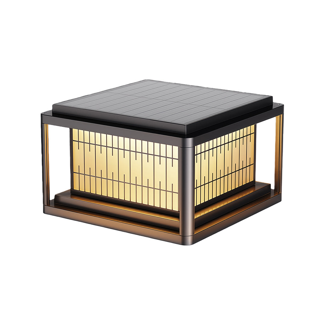 Modern Outdoor LED Pillar Light — Aluminum & Acrylic, Solar / Hardwired, IP54, 25cm / 30cm / 40cm