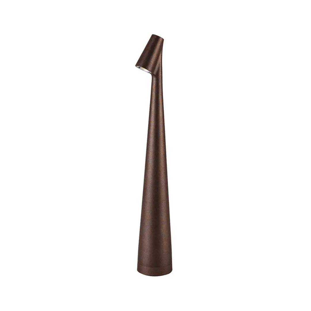 LED Accent Table Lamp with a Modern Conical Stem Luxe