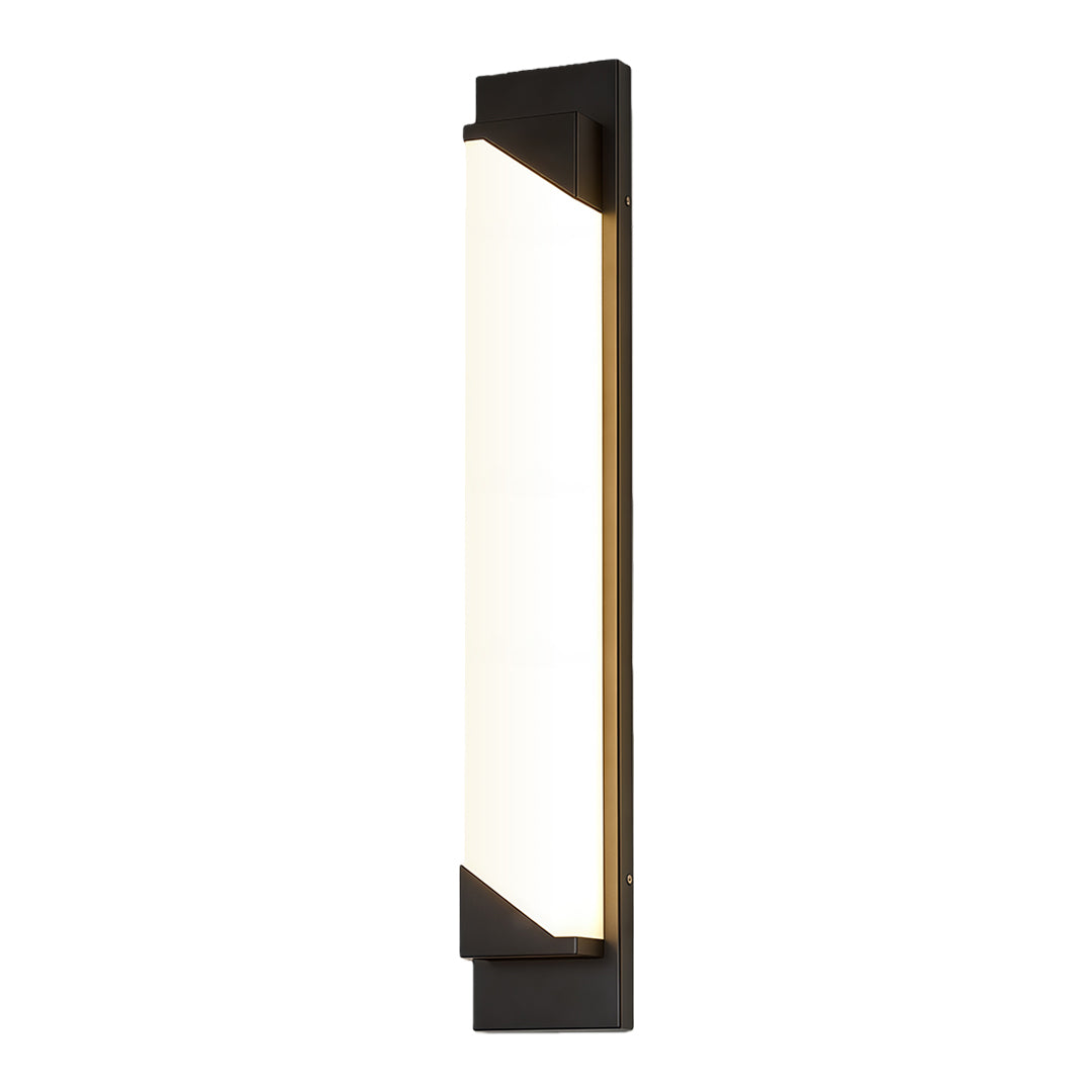 Modern Minimalist Linear Outdoor Wall Light — Stainless Steel, PMMA Shade, Integrated LED, IP54, 6 Size Options