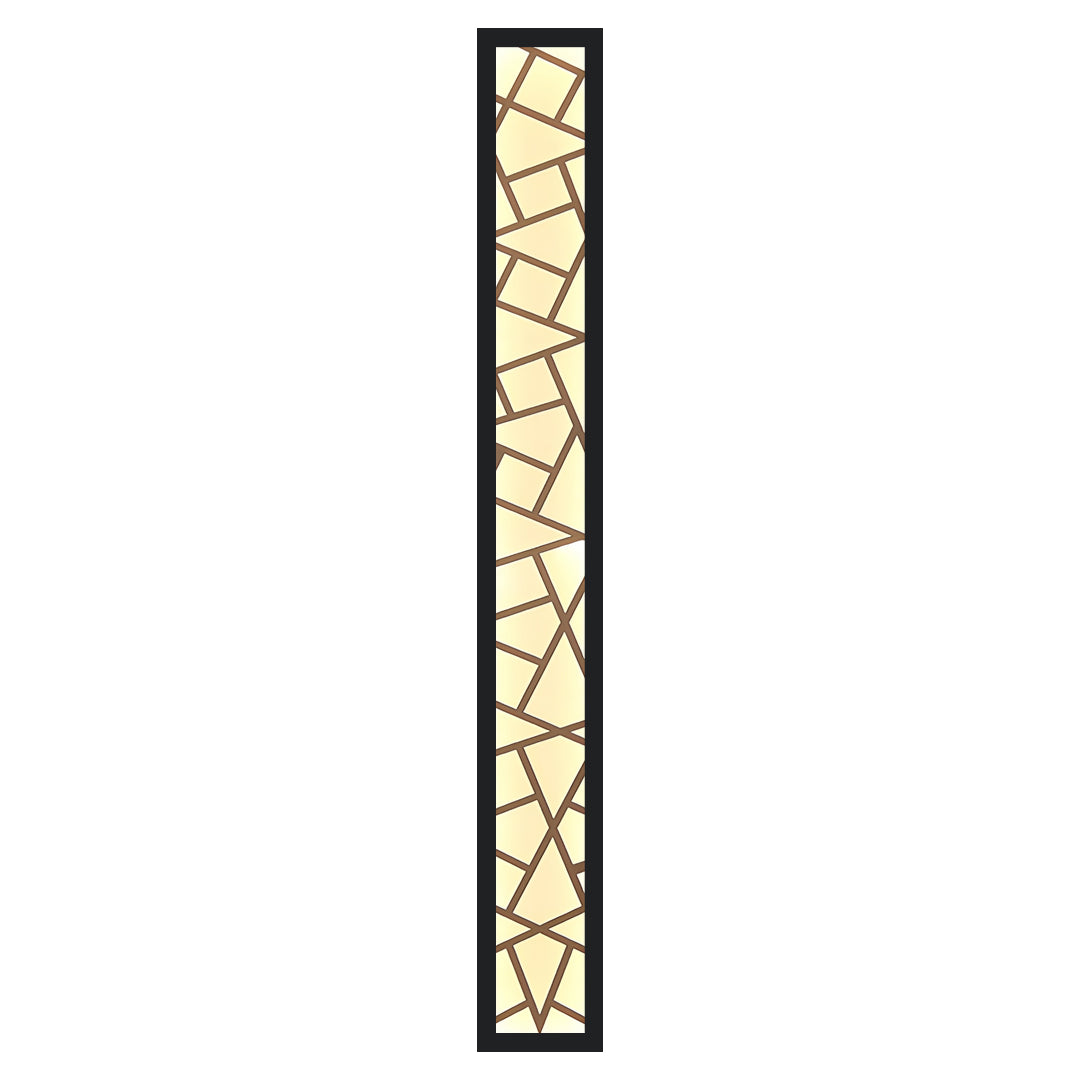 Minimalist Linear Outdoor Wall Sconce — Black Metal, Integrated LED, IP65, 3000K / 4000K / 6000K, 16" to 47"