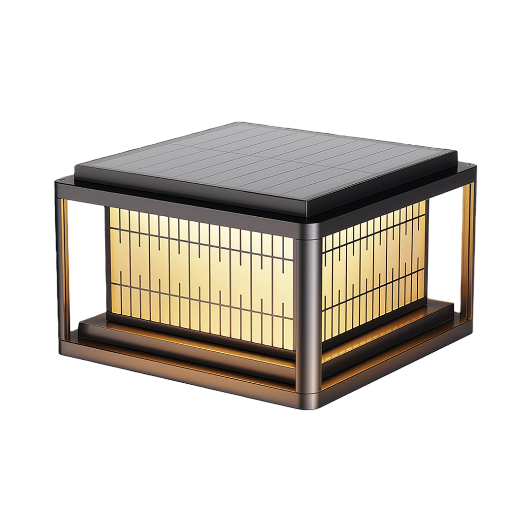 Modern Outdoor LED Pillar Light — Aluminum & Acrylic, Solar / Hardwired, IP54, 25cm / 30cm / 40cm