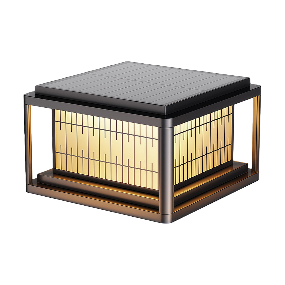 Modern Outdoor LED Pillar Light — Aluminum & Acrylic, Solar / Hardwired, IP54, 25cm / 30cm / 40cm