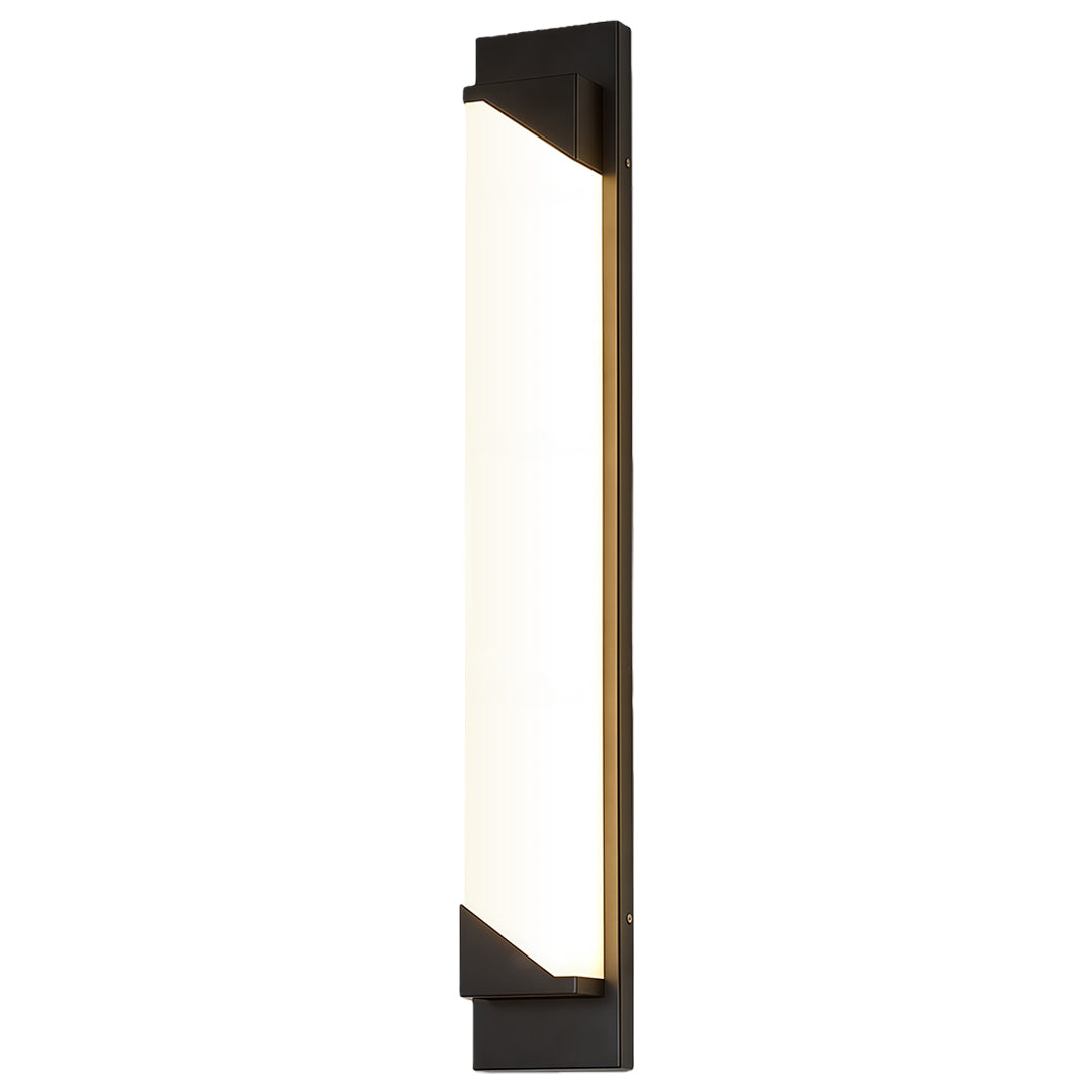 Modern Minimalist Linear Outdoor Wall Light — Stainless Steel, PMMA Shade, Integrated LED, IP54, 6 Size Options
