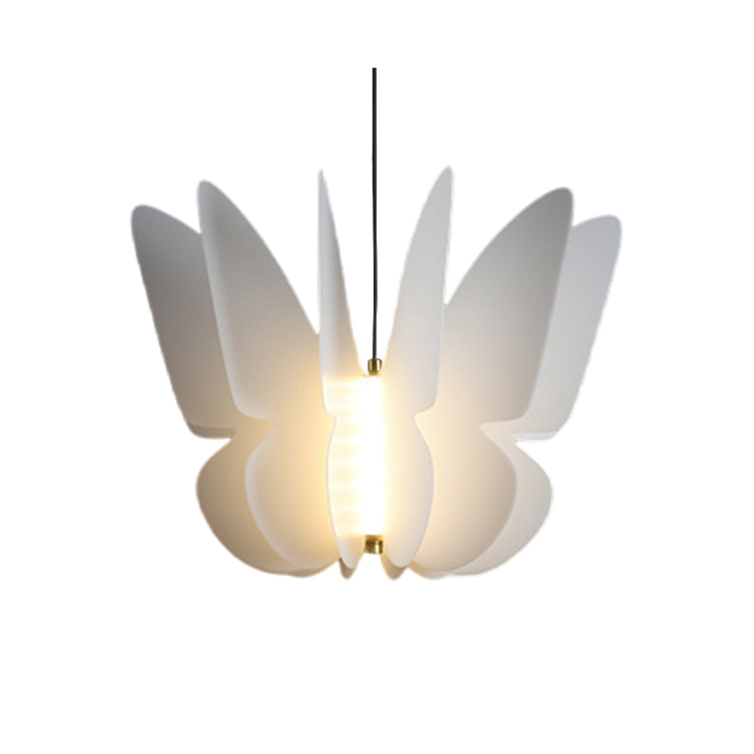 Geometric White PE Shade Pendant Light — 20W LED, 3000K Warm White, 1.5m Adjustable Cord