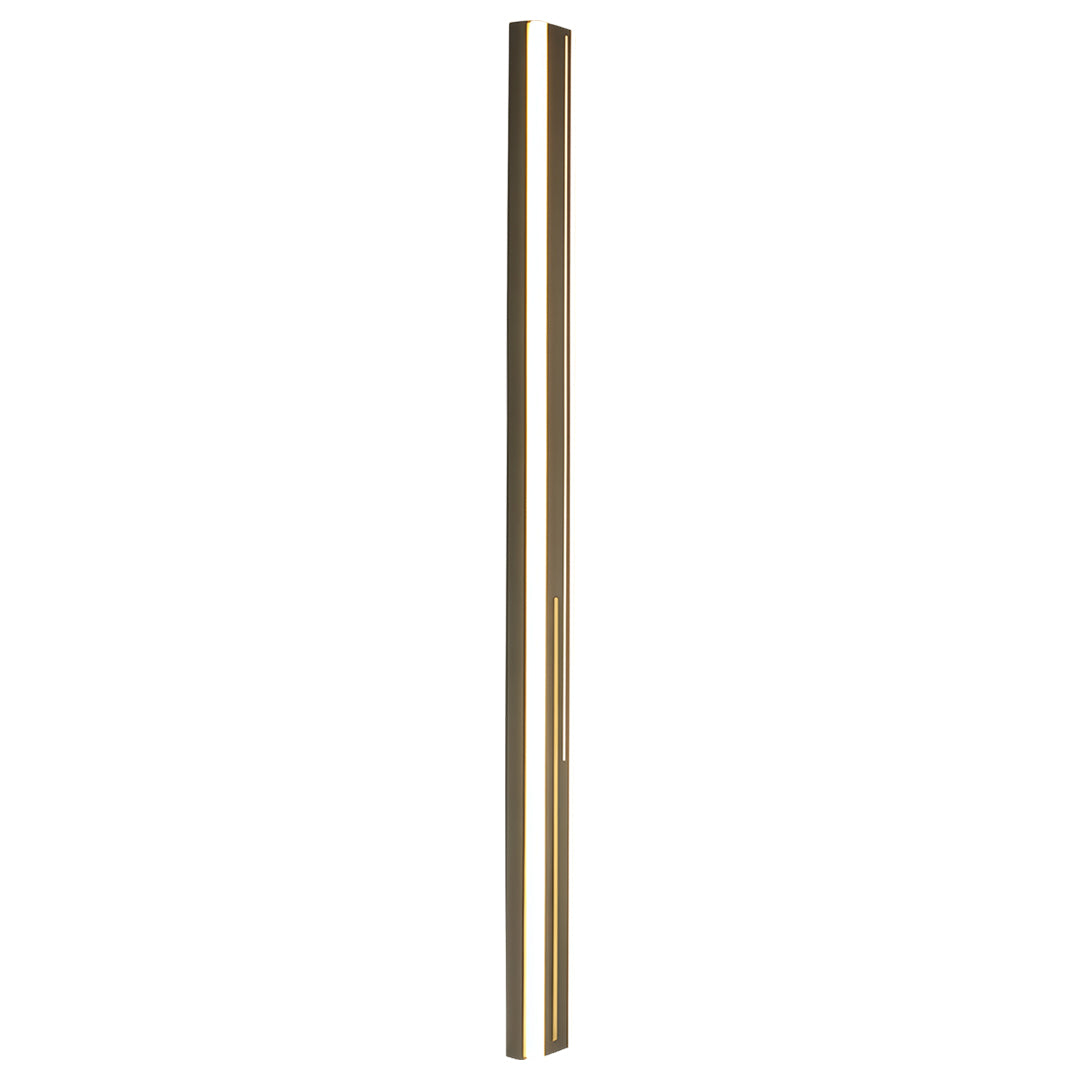 Modern Linear Outdoor Wall Sconce — Black Iron, Acrylic, LED, 3-Step Dimming, IP65, 16W–48W, 5 Sizes