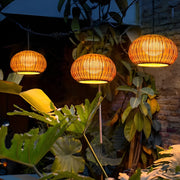 Rattan Lantern Outdoor Pendant & Wall Sconce — PE Rattan, E27 LED, 12W, IP55, Warm White 3000K, Beige or Coffee