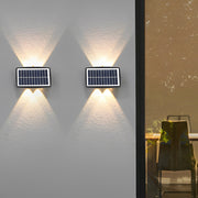 Modern Rectangular Up/Down Outdoor Wall Sconce — Black ABS, LED, IP65 Weatherproof, 4-Light or 6-Light