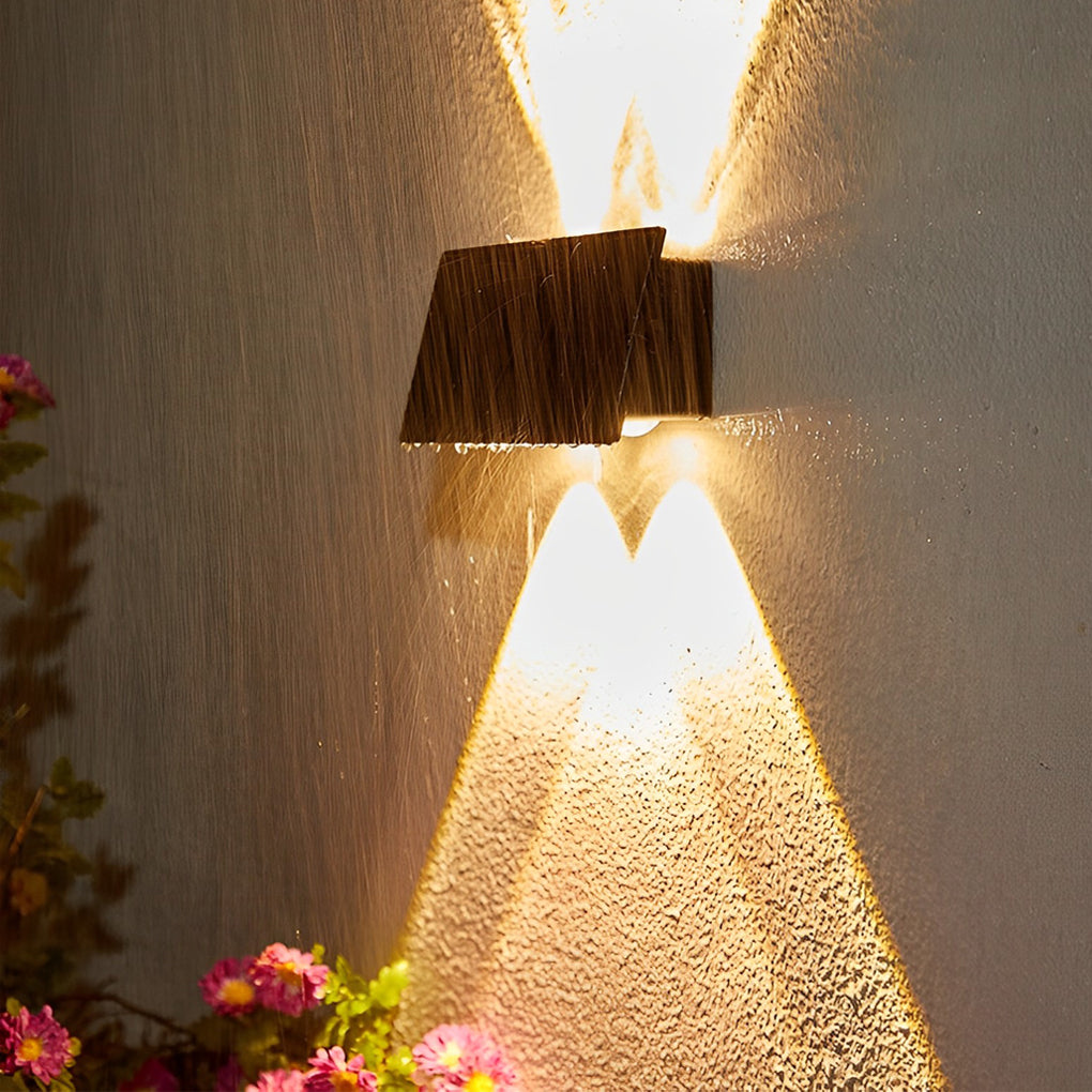 Modern Waterproof LED Wall Washer Lights - Rectangular Up and Down Lighting