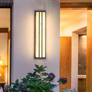 Modern Minimalist Outdoor Wall Sconce — Stainless Steel & Resin, 28W LED, IP54, 3000K/4500K/6000K