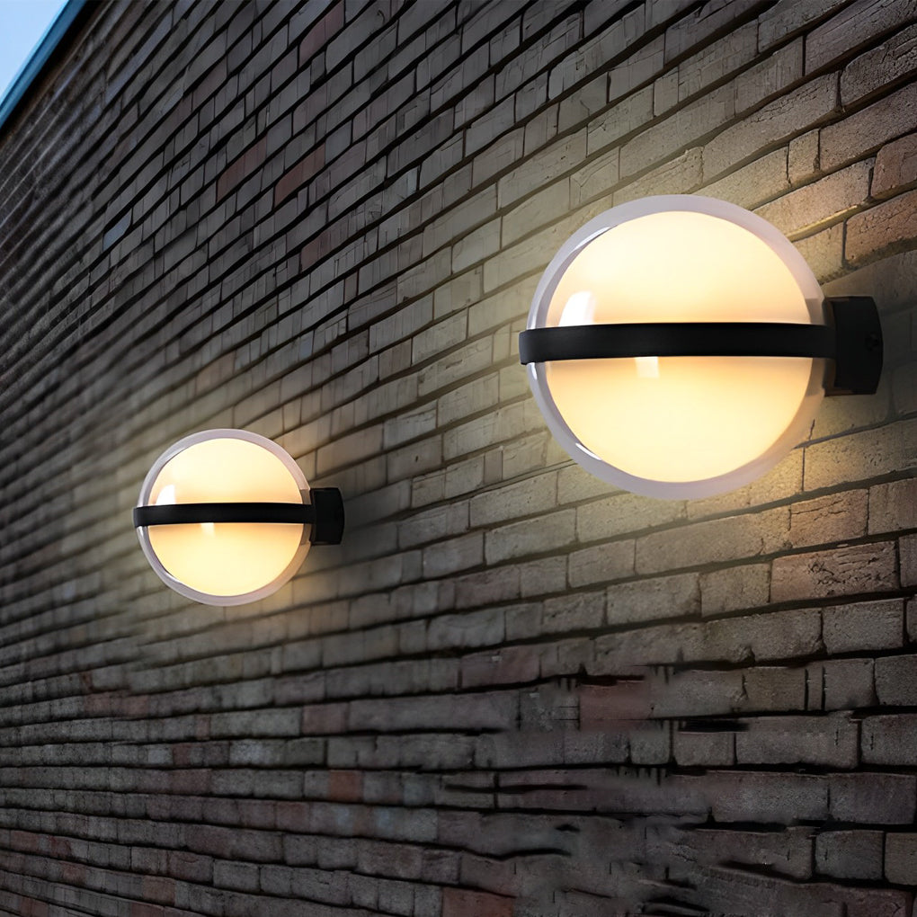 Round Up/Down Outdoor Wall Sconce — Iron and Acrylic, LED, 3-Color Temperatures, IP Weatherproof