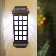 Modern Solar LED Outdoor Wall Sconce — ABS, Light-Control Sensor, 3000K / 6000K