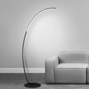 Arc Floor Lamps with Dimmable LED in Black Aluminum Luxe