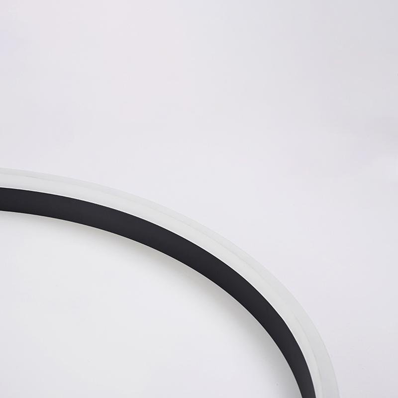 Round Flush-Mount Ceiling Light — Aluminum & PMMA, LED, Dimmable, Remote Control, 3000K–6000K, 16" or 24"