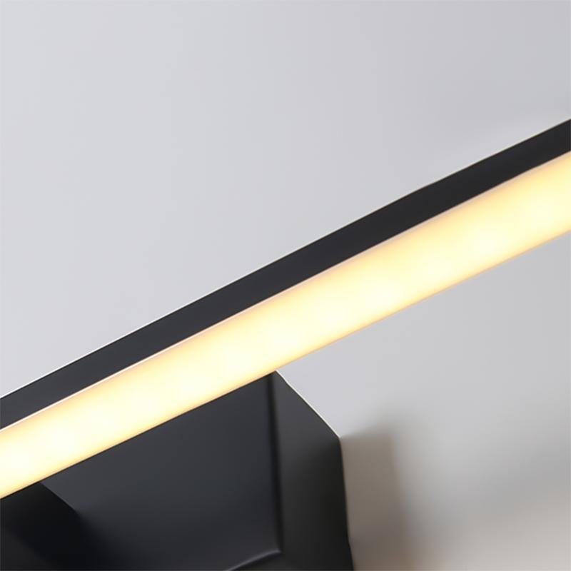 Minimalist Linear LED Vanity Light — Aluminum & PMMA, 1-Light, 6000K/3000K, 16" or 31"