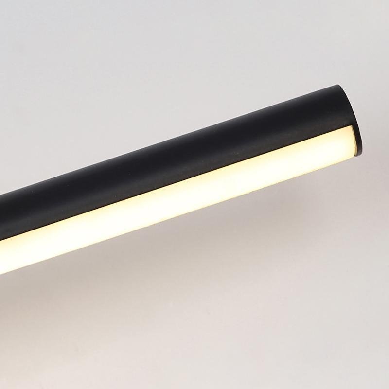 Minimalist Linear LED Vanity Light — Aluminum & PMMA, 1-Light, 6000K/3000K, 16" or 31"