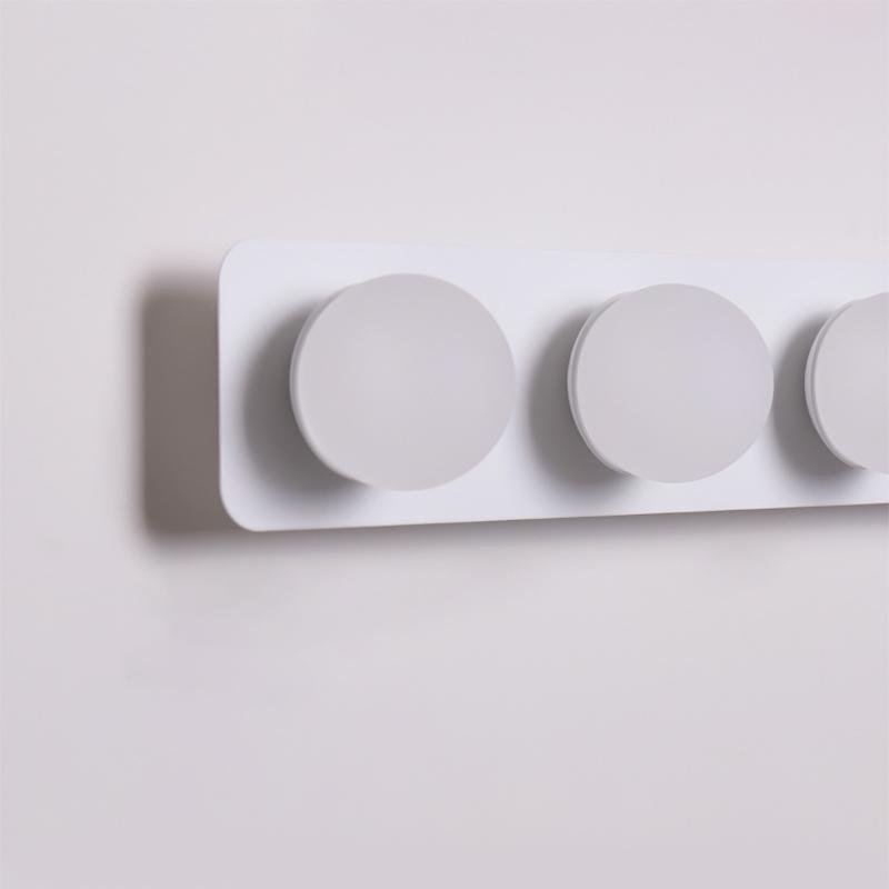 Spherical Multi-Light Linear Wall Sconce — PMMA and Aluminum, Warm White LED, 4-Light or 6-Light, E26/E27