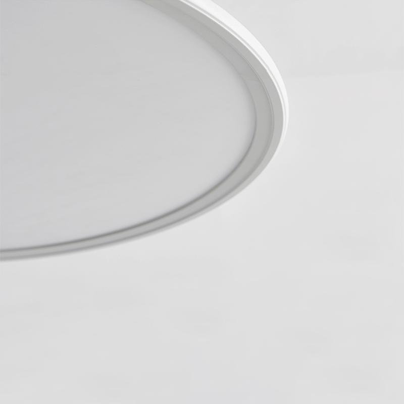 Minimalist Industrial Circular Linear Pendant Light — Metal, Stepless Dimming, 16", 20", or 24", Black or White