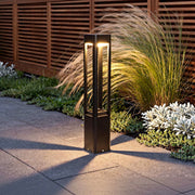 Open-Sided Quadruple-Arm LED Bollard Light — Die-Cast Aluminum, 6W–10W, 3000K Warm White, IP55, 12"–36"