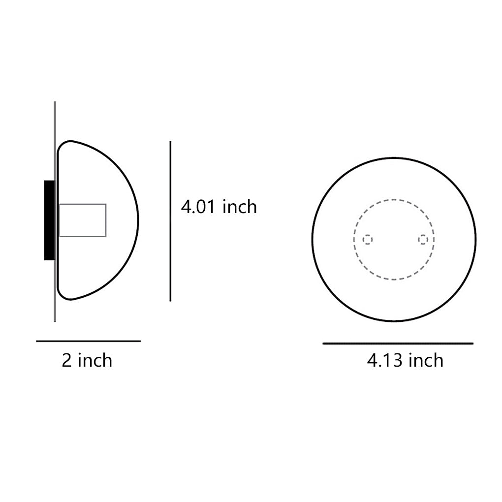 Rustic Bowl Outdoor Wall Sconce — Transparent Glass, LED 5W, 3200K Warm White, IP54