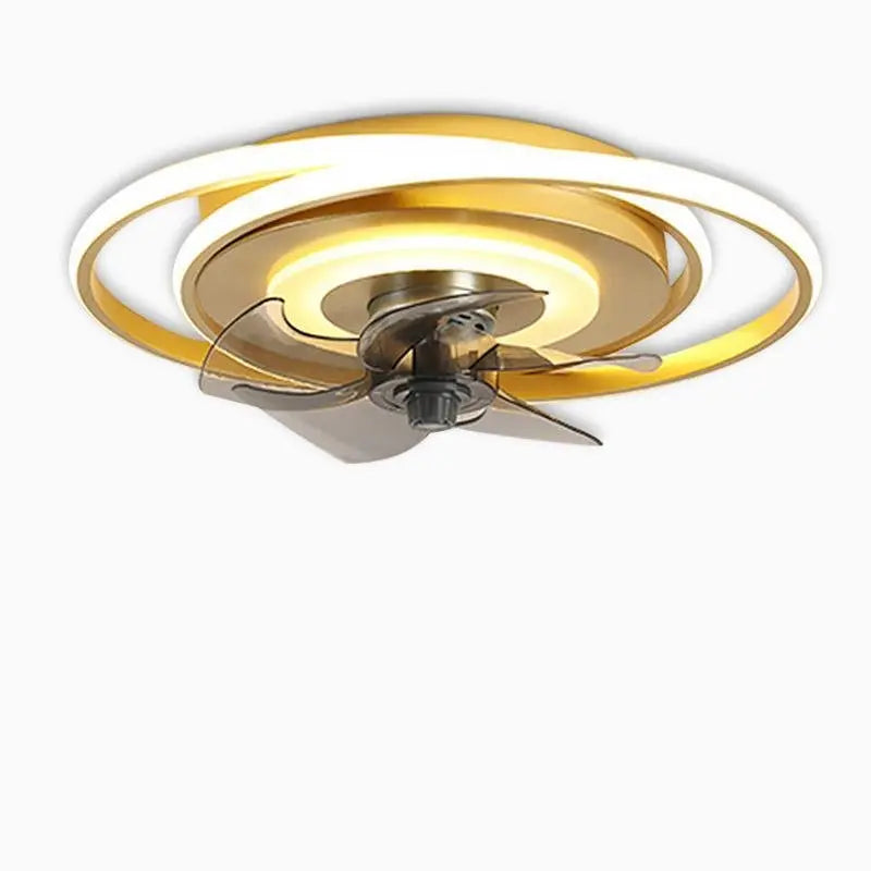2-Ring Ceiling Fans for Kids with LED Light and Remote Control Luxe