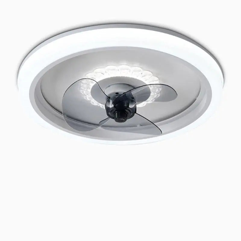 Modern Round LED Ceiling Fan Light with Remote Control Luxe