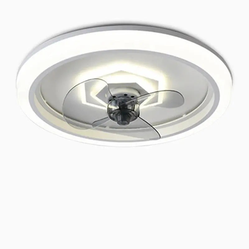 Modern Round LED Ceiling Fan Light with Remote Control Luxe