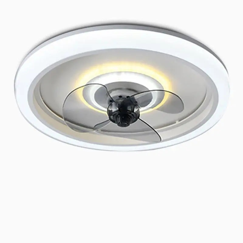 Modern Round LED Ceiling Fan Light with Remote Control Luxe