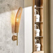 Freeform Bamboo Wall Sconce — Hardwired, E27, 4.33" × 18.90"