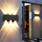 LED Waterproof Outdoor Up and Down Wall Lights - Aluminum Exterior Lighting