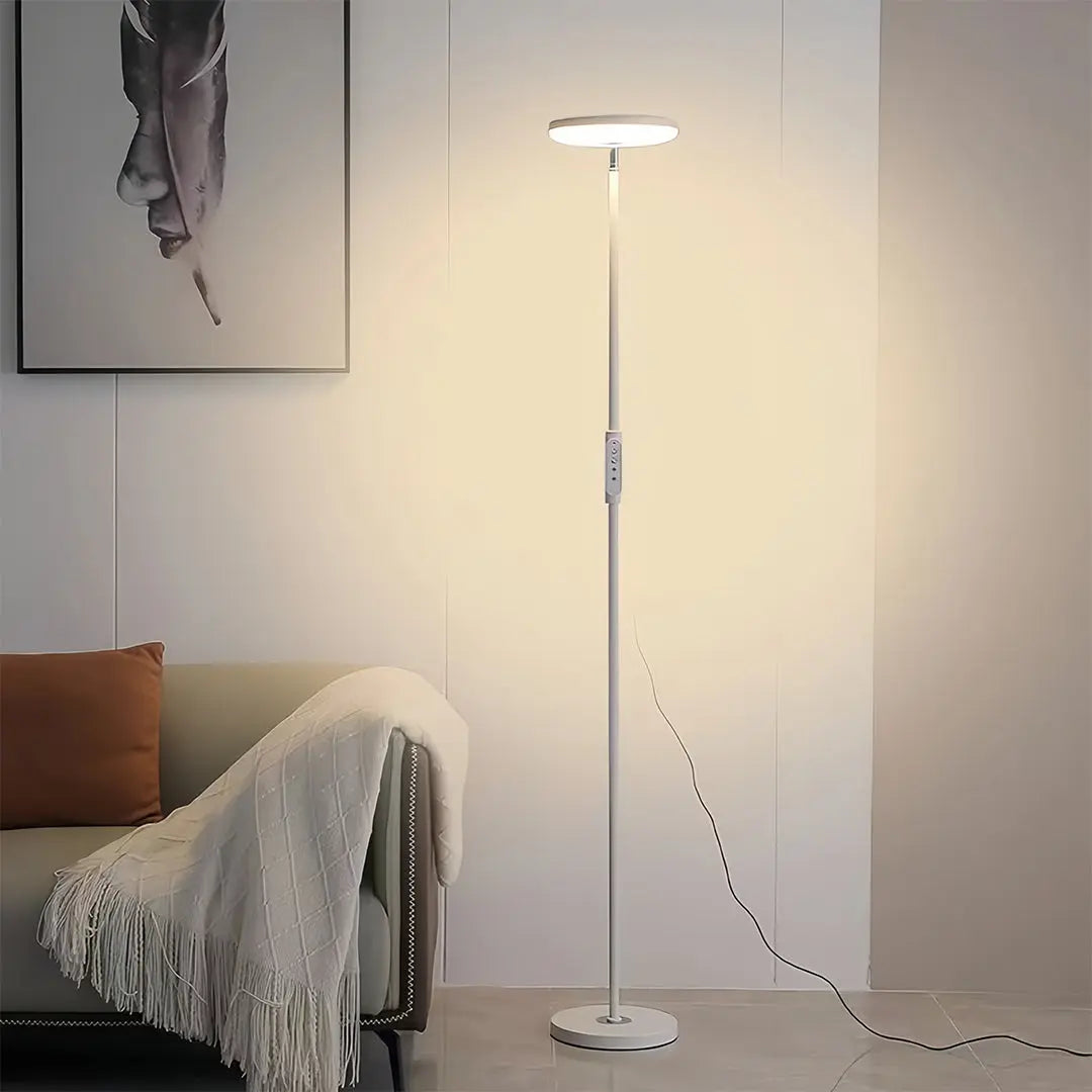 Uplight Floor Lamp with Ambient and Downlight for Reading Luxe