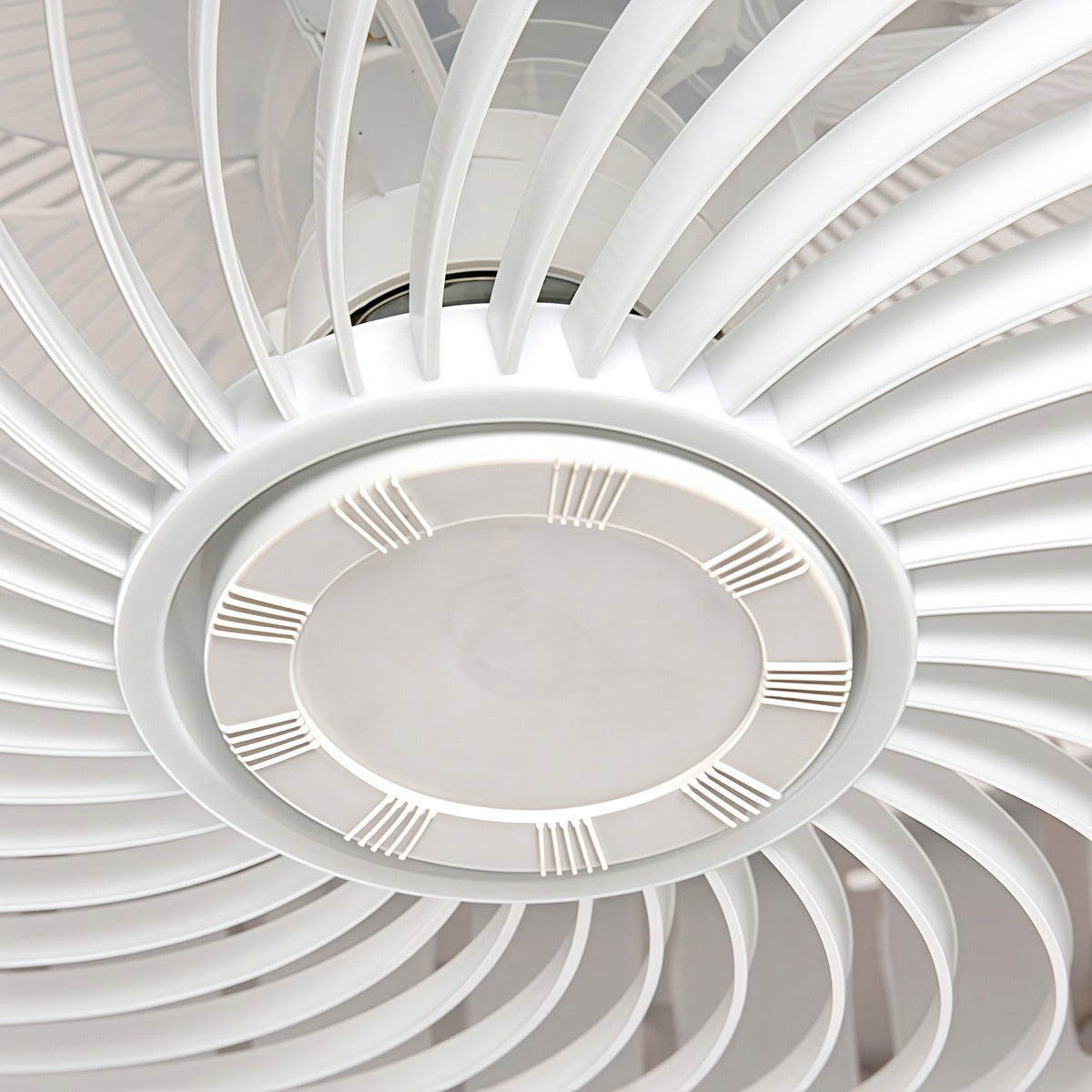 Nordic Modern Bladeless Ceiling Fan with Lights and Remote Control - Three-Level Wind Regulation