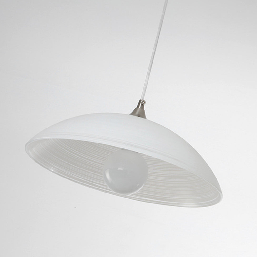 Water Pattern Glass Pendant Light — Iron, E27, 5W LED, Three-Color Dimming, 35cm or 42cm