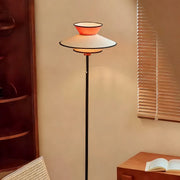 Vintage Ambient Floor Lamps with Fabric Shade and Pull Chain Switch Luxe
