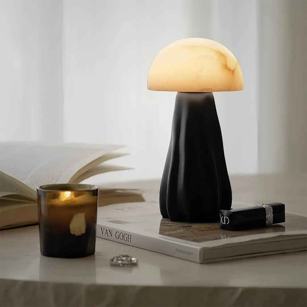 Nordic Resin Table Mushroom Lamp - Unique LED Atmosphere Light Luxe