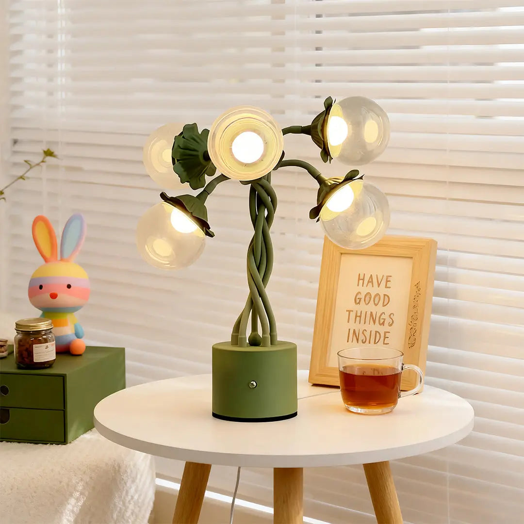Adjustable DIY Bubble Table Lamps with Flexible Stems - Creative Lighting Solution Luxe