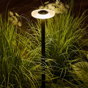 Minimalist Outdoor Bollard Light — Black Aluminum, 6W LED, 3000K, IP65, DC24V, 24.41" H