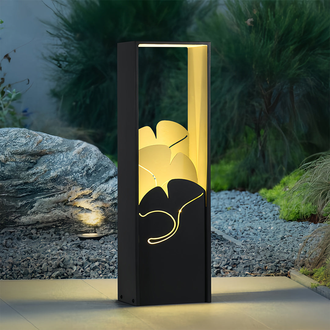 Artistic Black Decorative Bollard Lights for Outdoor Landscape Illumination