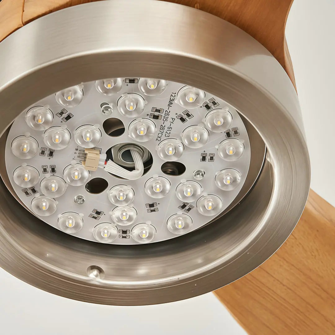 Modern Ceiling Fan with LED Light and Remote Control Luxe