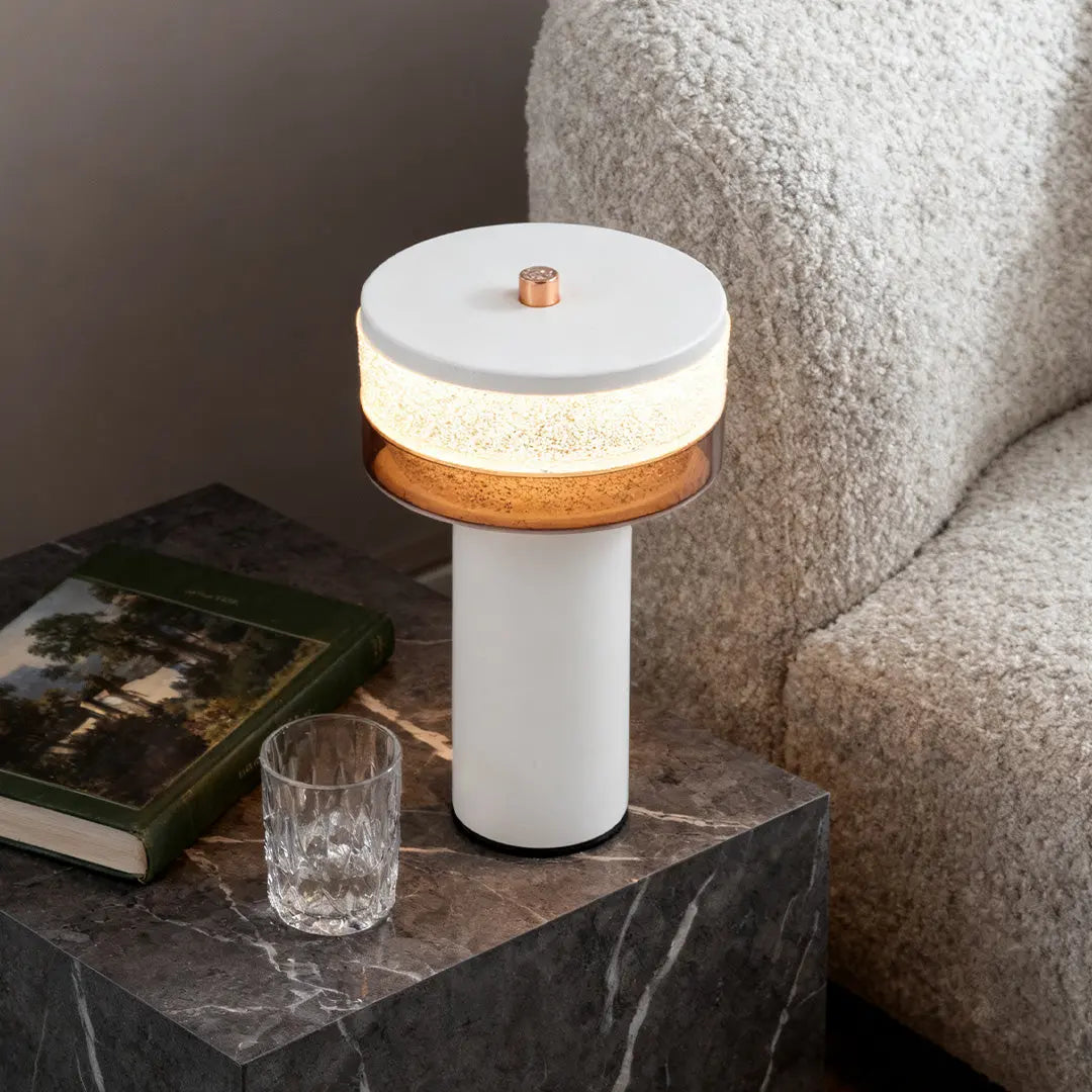 Sleek Nordic Cylindrical Table Lamp - Stylish Decorative Iron Light Luxe
