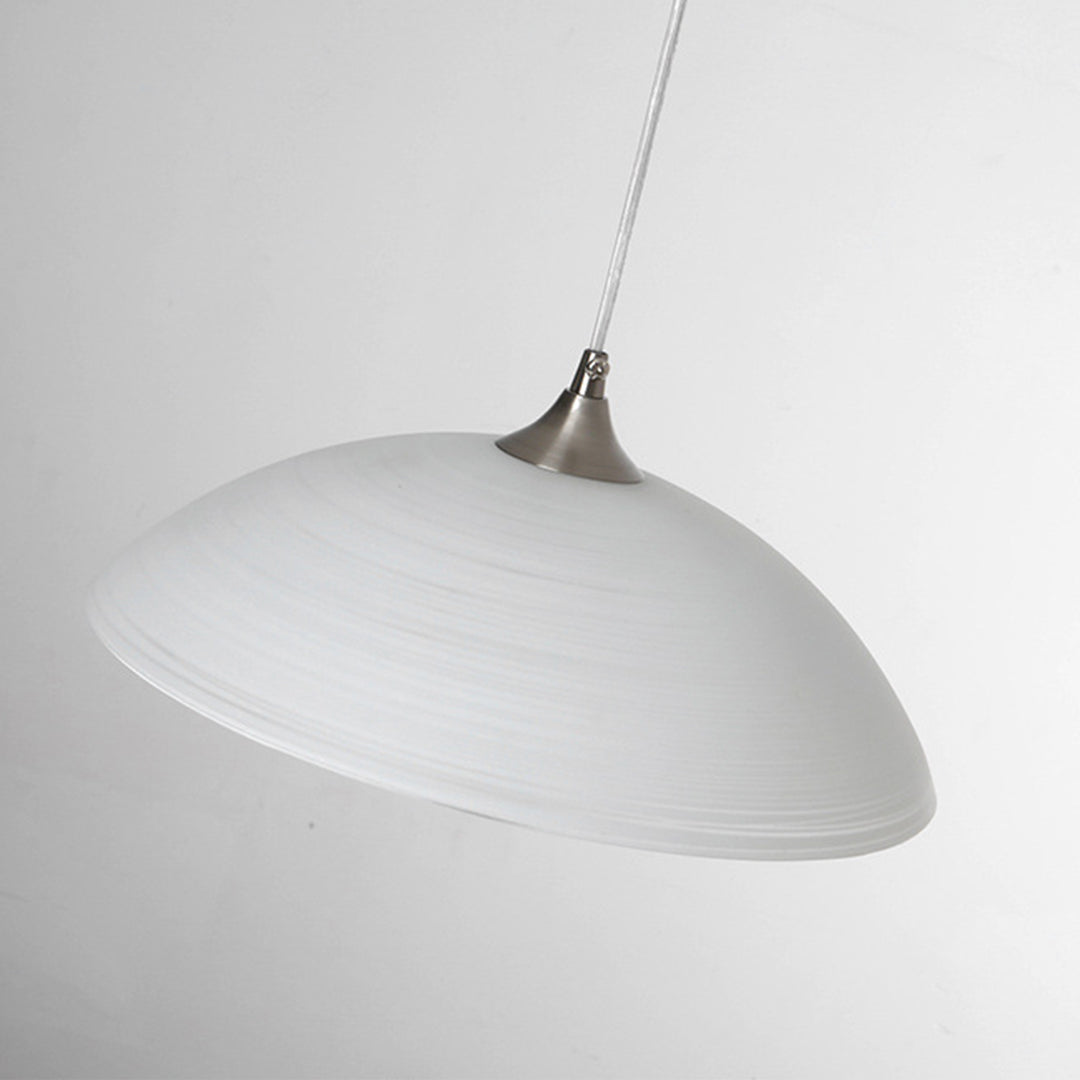 Water Pattern Glass Pendant Light — Iron, E27, 5W LED, Three-Color Dimming, 35cm or 42cm