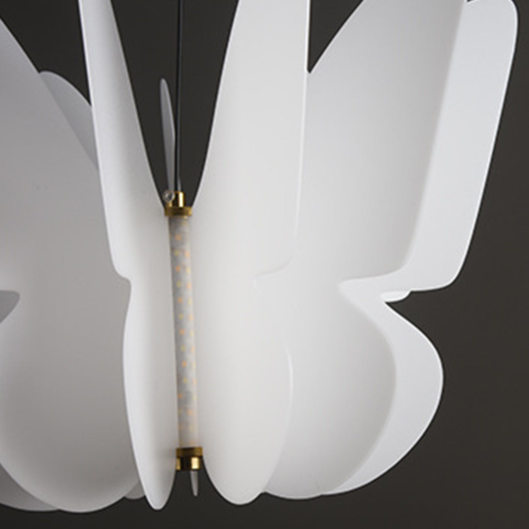 Geometric White PE Shade Pendant Light — 20W LED, 3000K Warm White, 1.5m Adjustable Cord